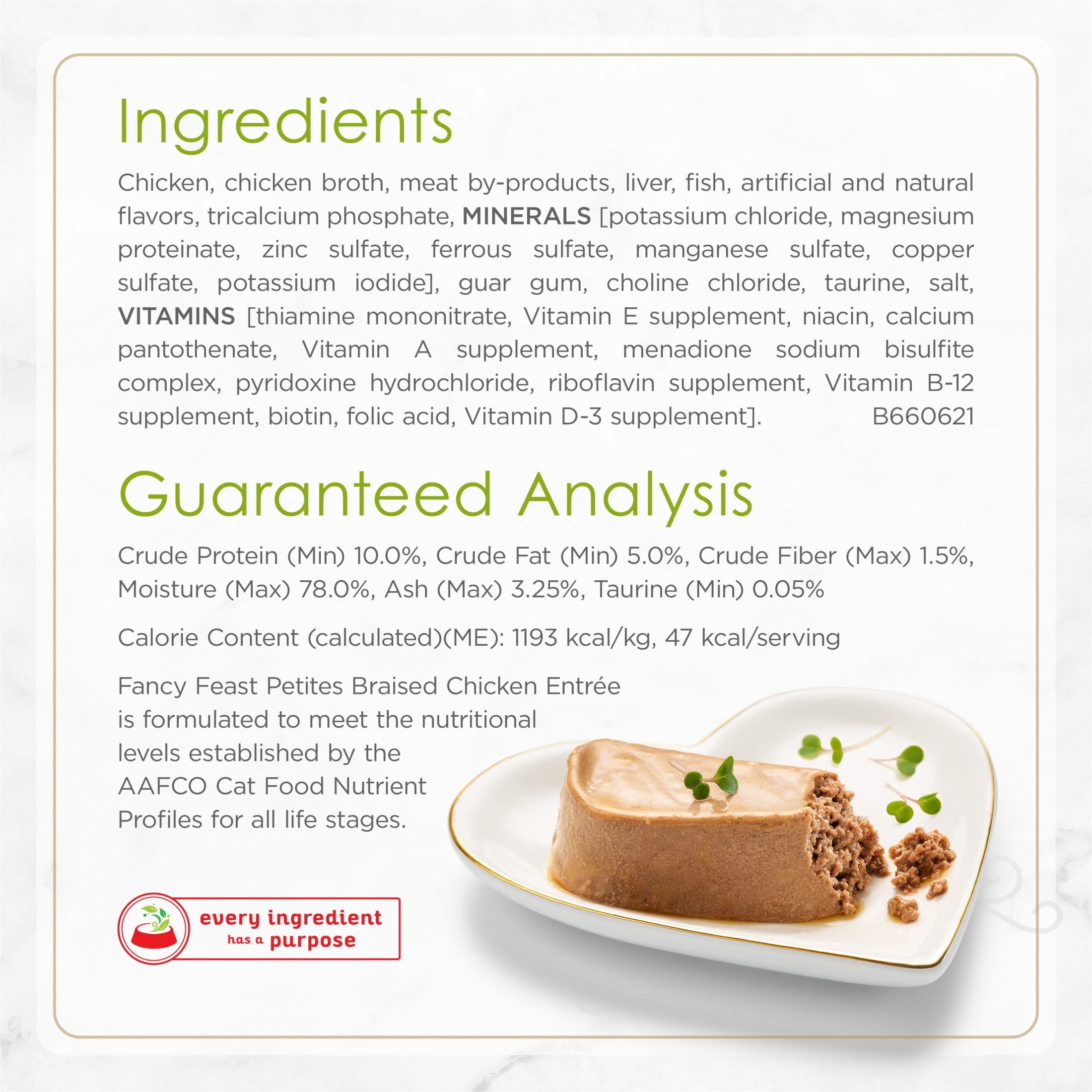 Fancy Feast Chicken Pate for Cats, 2.8 oz