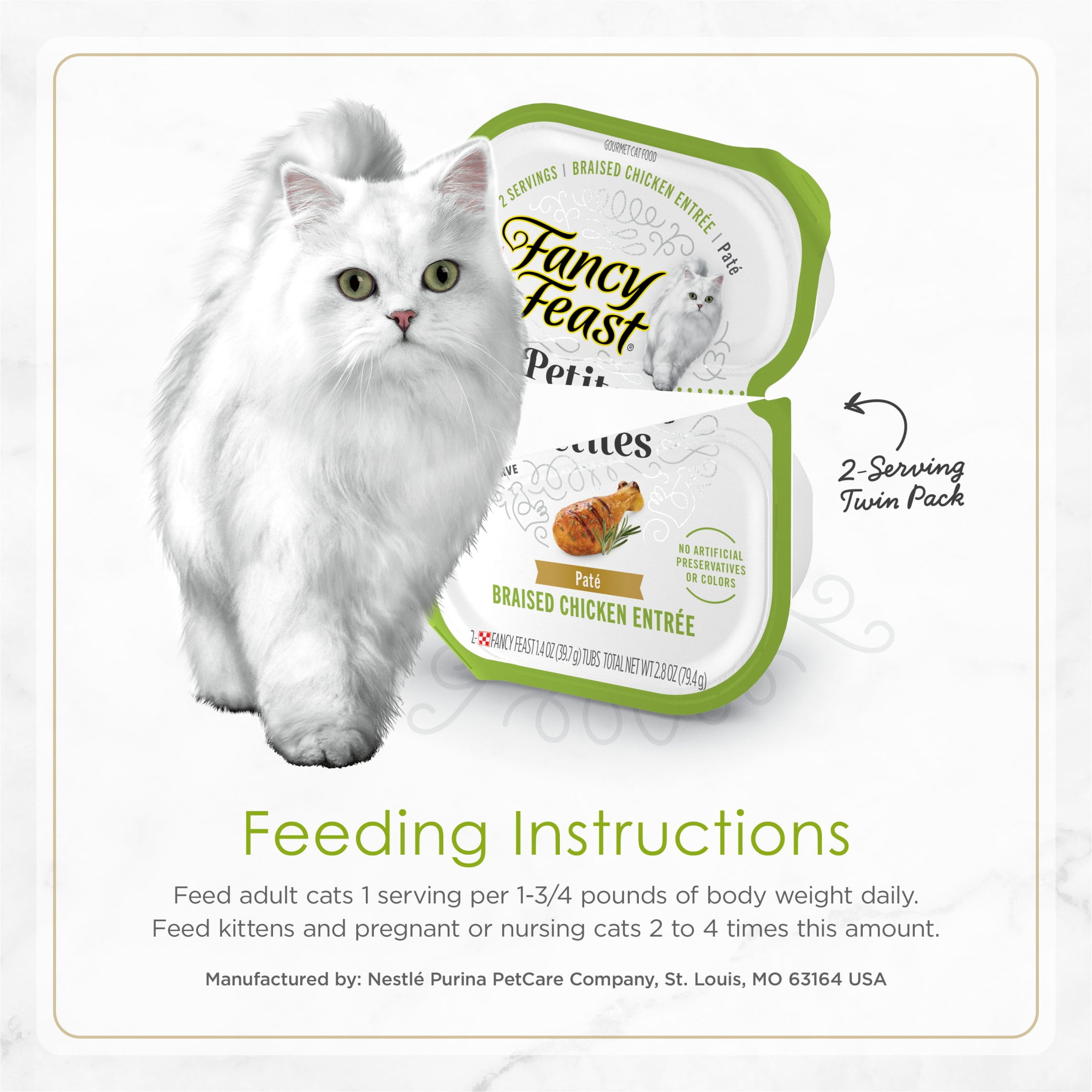 Fancy Feast Chicken Pate for Cats, 2.8 oz