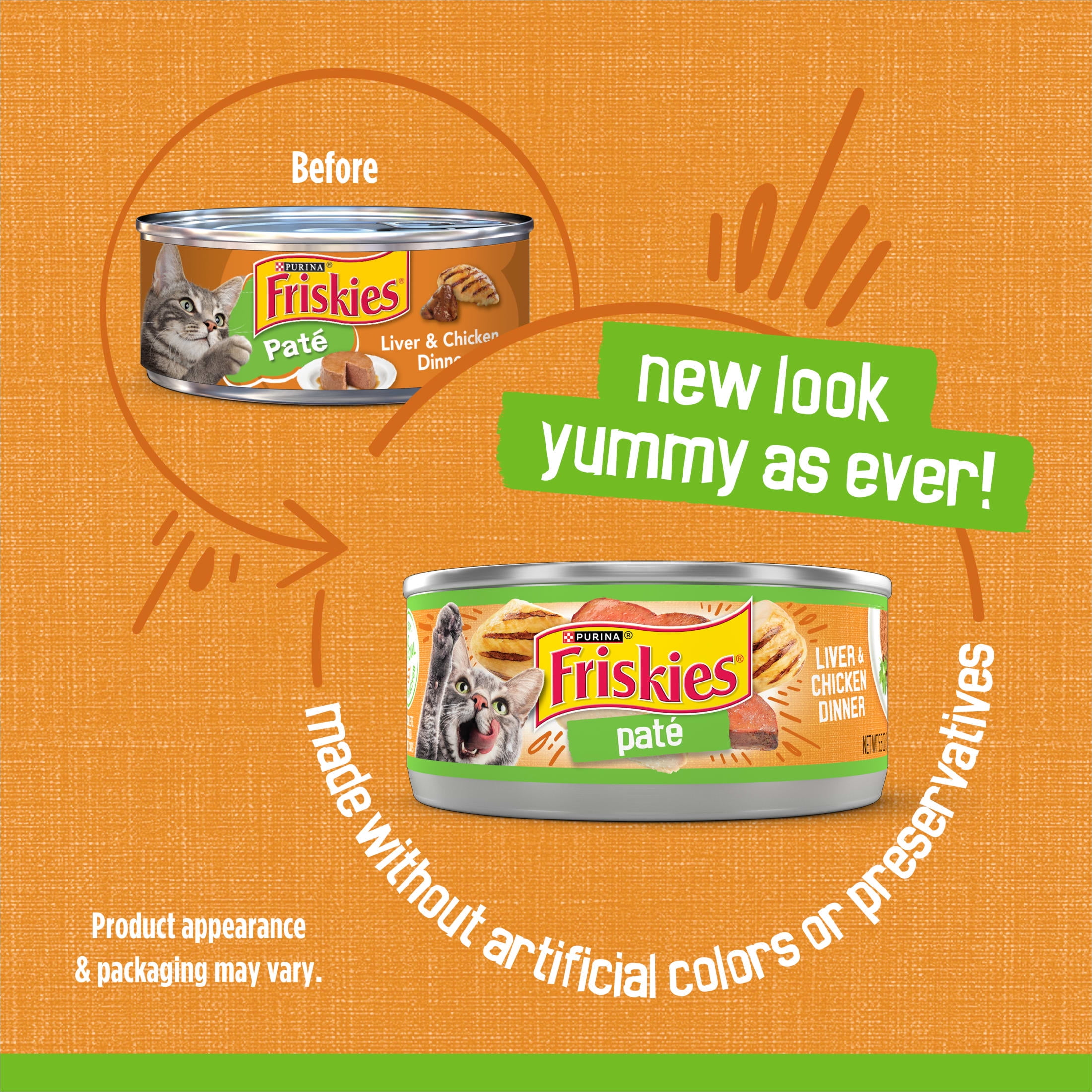 Friskies Pate Cat Food - Liver & Chicken