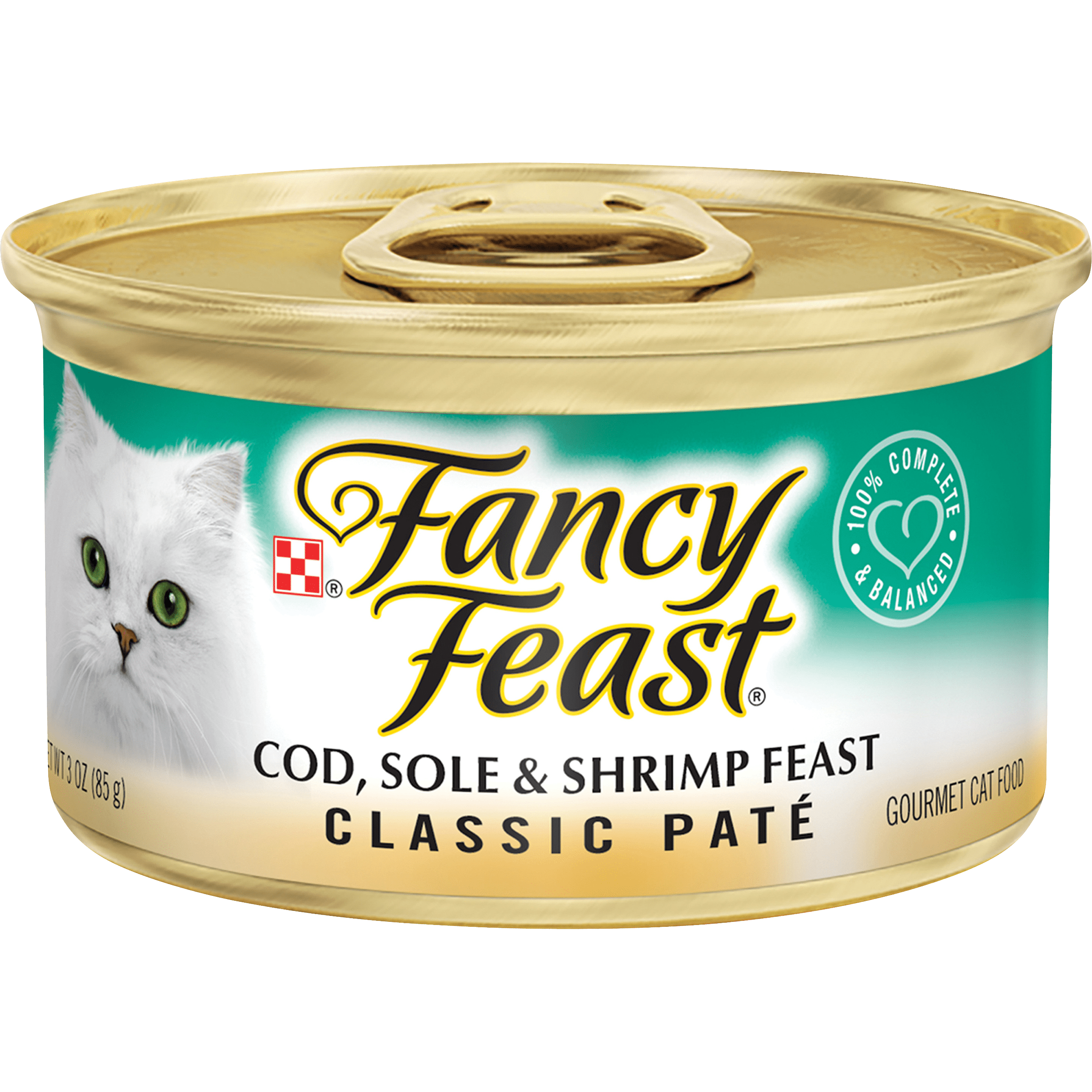 Fancy Feast Seafood Pate Cat Food, 3oz Can