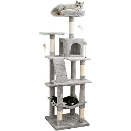 Cats' Multi-Level Tree with Hammock & Platform