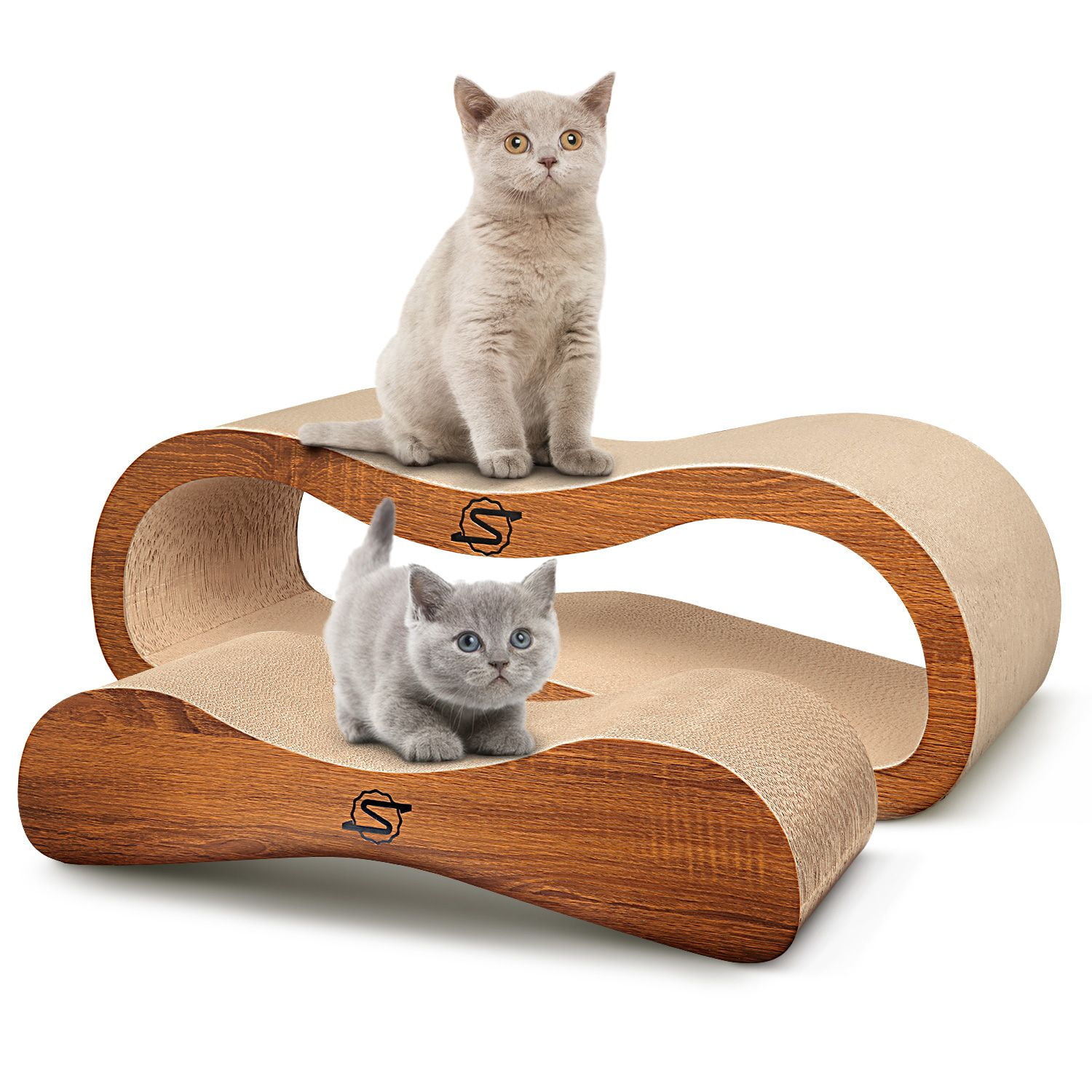 Cat Scratcher Lounge with Catnip - ScratchMe