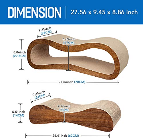 FluffyDream Cat Scratcher Lounge and Bed Combo