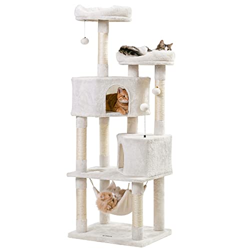 Multi-Level Cat Tower with Condos and Toys