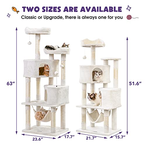 Multi-Level Cat Tower with Condos and Toys