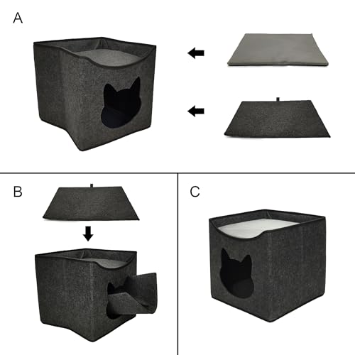 Cat Cave Bed with Interesting Opening Shape