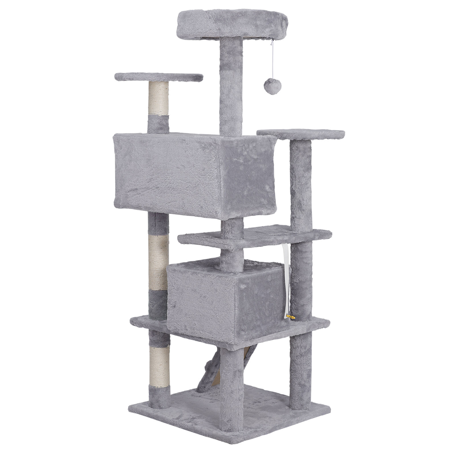 Light Grey Cat Tree Activity Center Condo