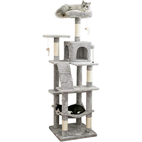 Cats' Multi-Level Tree with Hammock & Platform