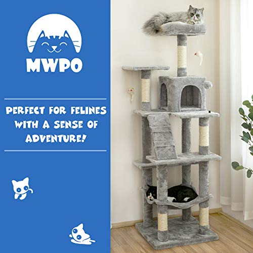 Cats' Multi-Level Tree with Hammock & Platform