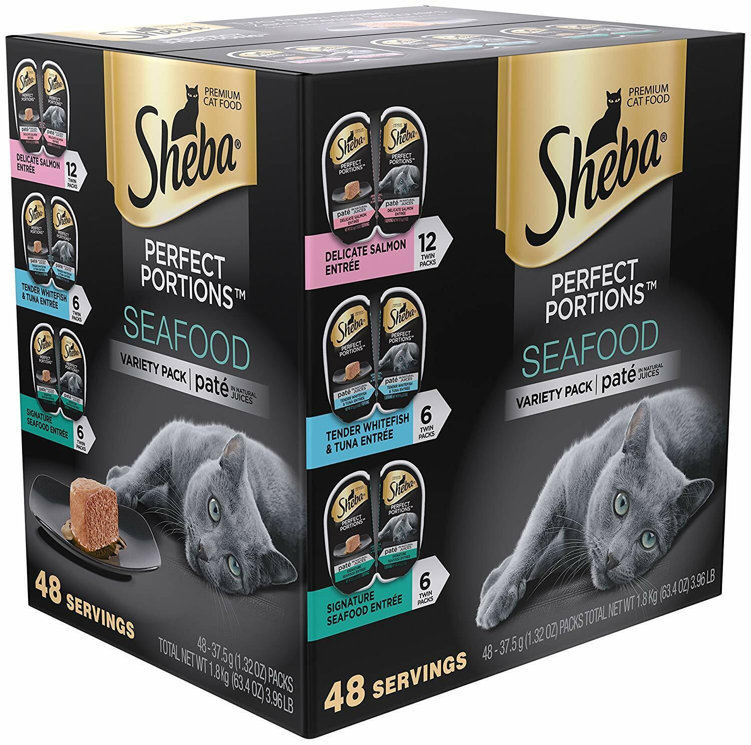 Sheba Perfect Portions Variety Pack - 48 Servings