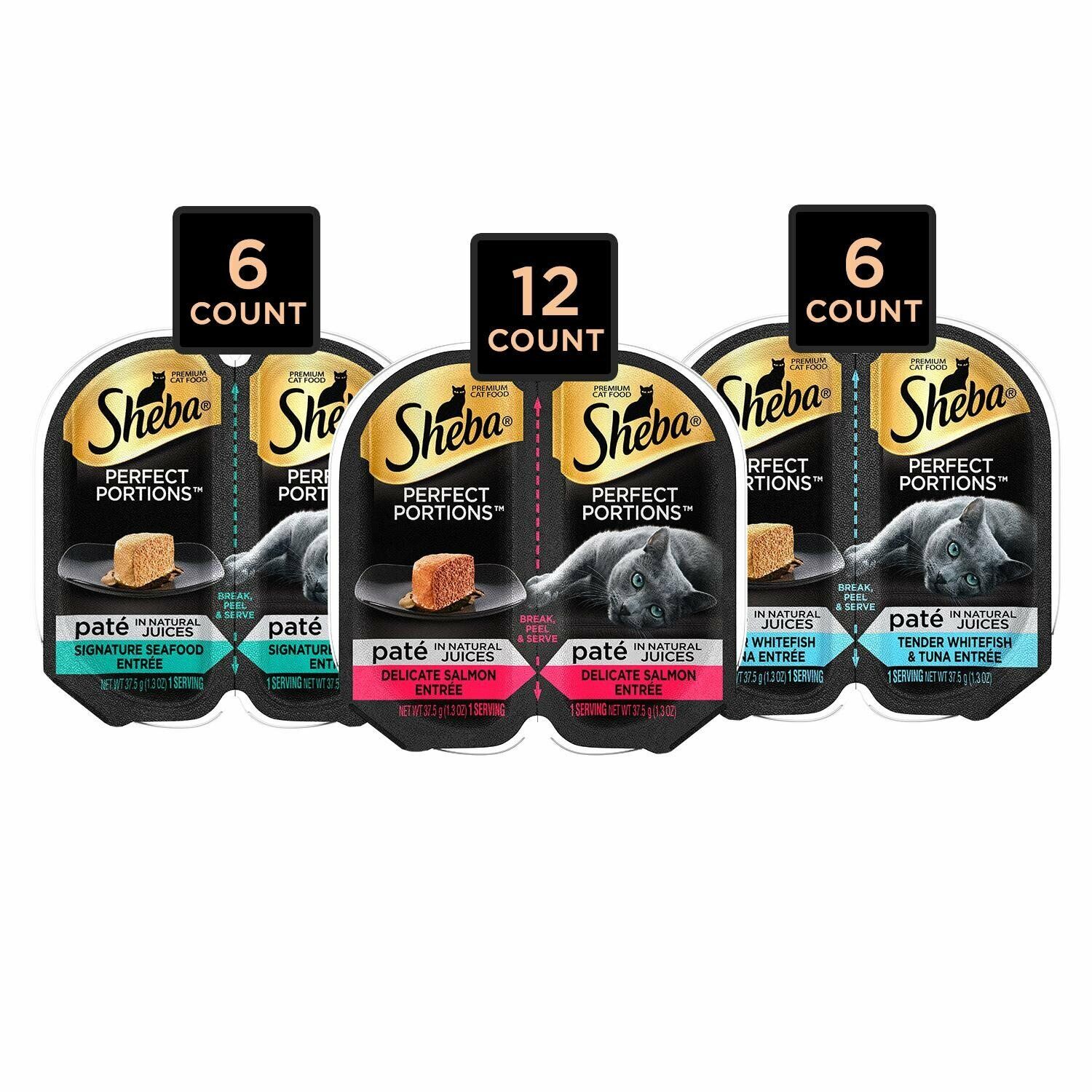 Sheba Perfect Portions Variety Pack - 48 Servings