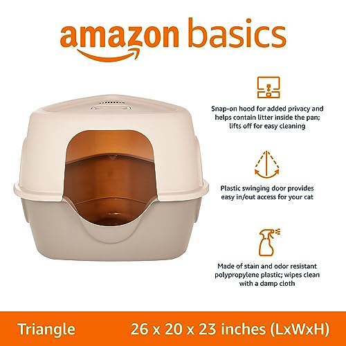 Triangle Cat Litter Box by Amazon Basics