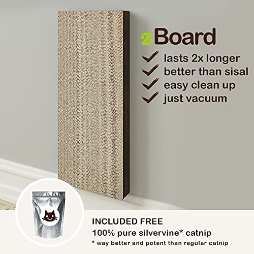 Premium Wall-Mounted Cat Scratcher with Catnip