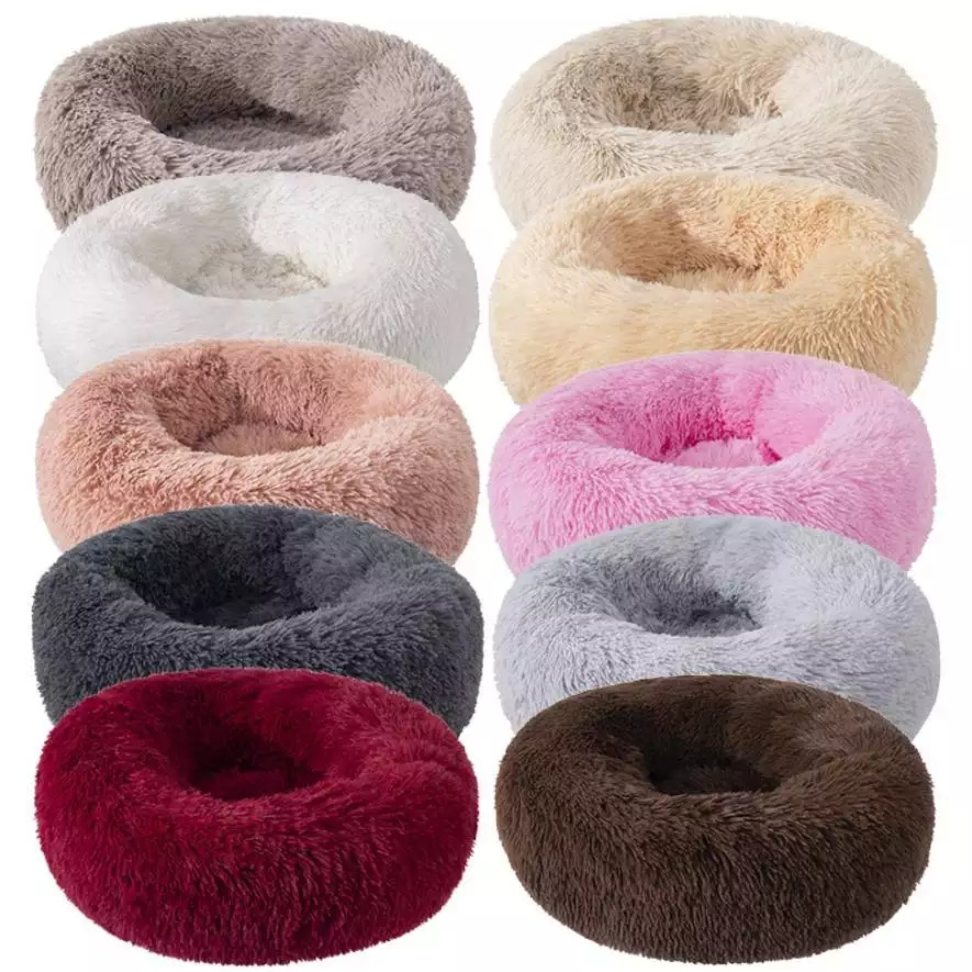Cozy Cat Donut Bed with Non-Slip Bottom