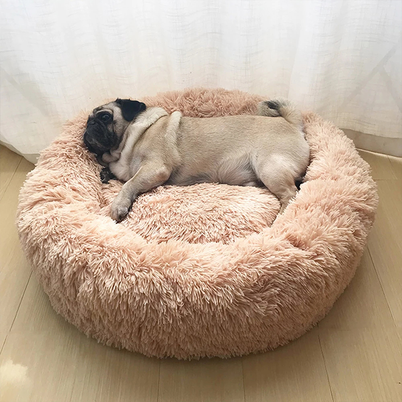 Cozy Cat Donut Bed with Non-Slip Bottom