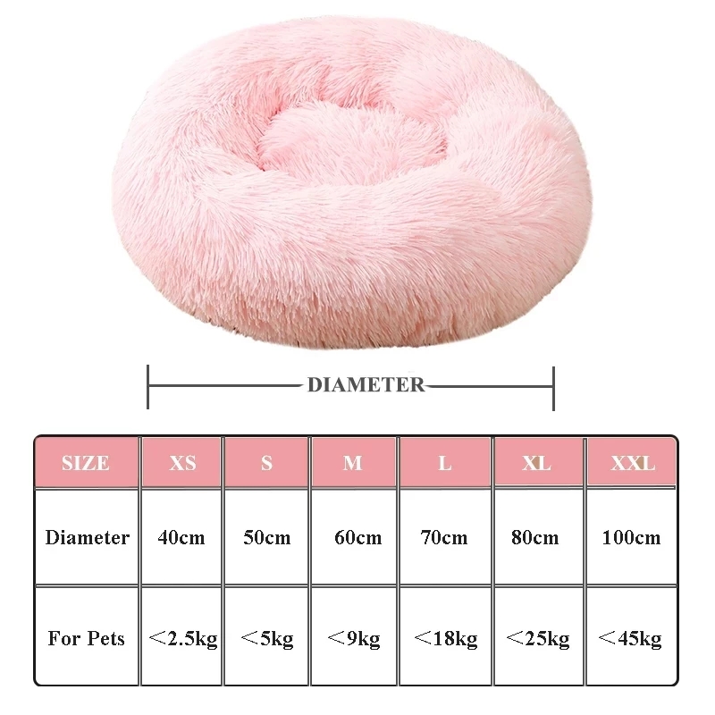 Cozy Cat Donut Bed with Non-Slip Bottom