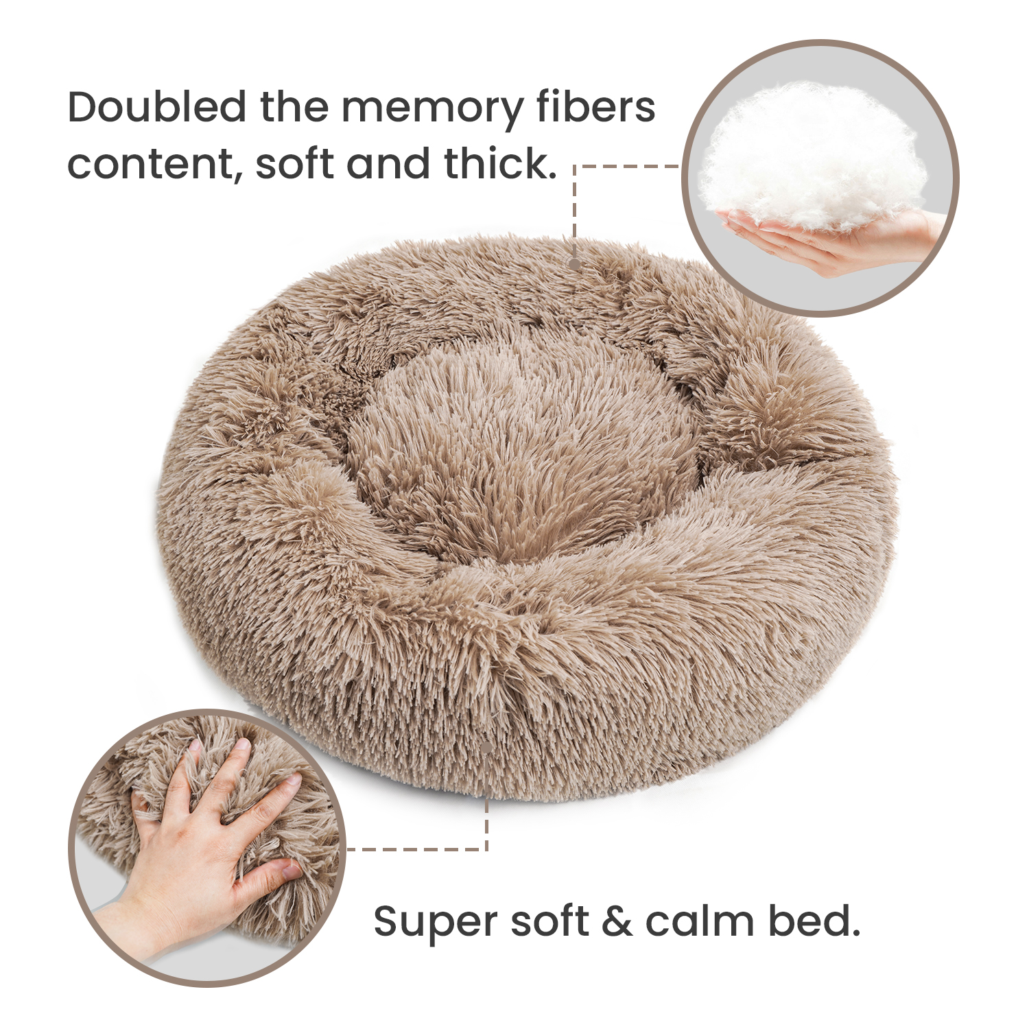 Plush Cat Bed for Comfortable Sleep