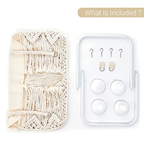 Macrame Cat Window Perch with Tassel, Gift