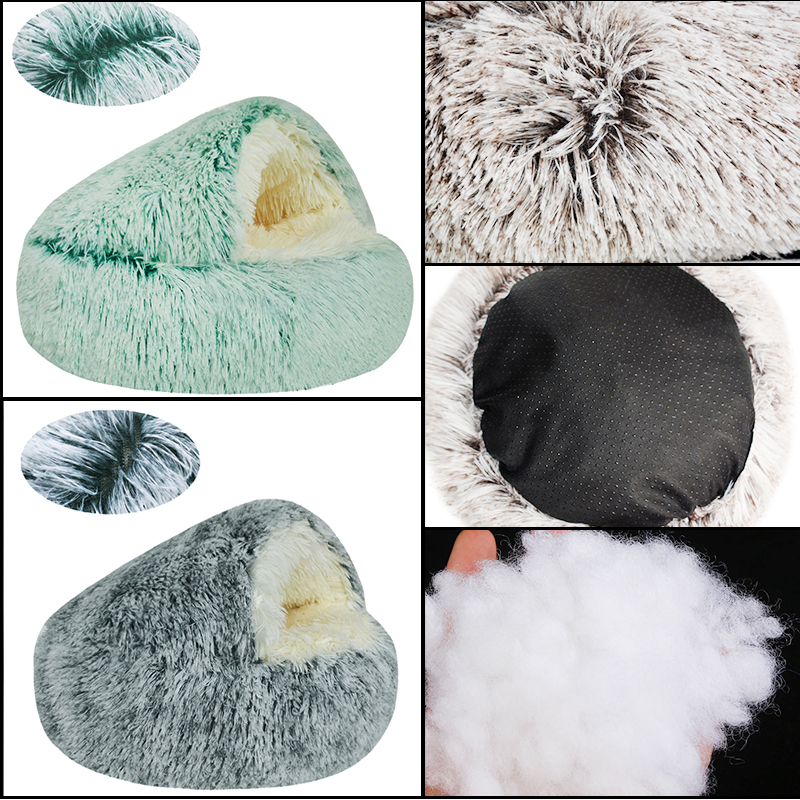 Cozy Cat & Dog Bed Cave/Cuddler: Machine Washable!