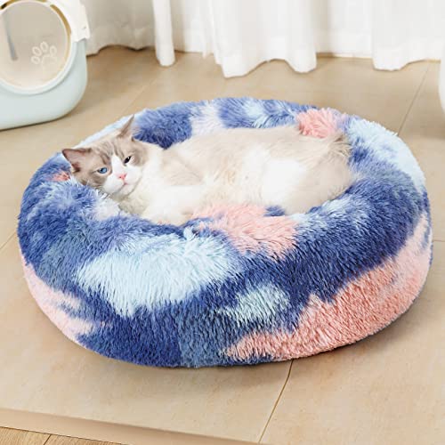 Cozy Anti-Anxiety Cat Bed in Vivid Colors