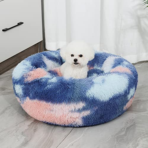 Cozy Anti-Anxiety Cat Bed in Vivid Colors