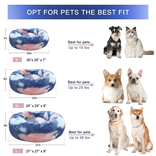 Cozy Anti-Anxiety Cat Bed in Vivid Colors