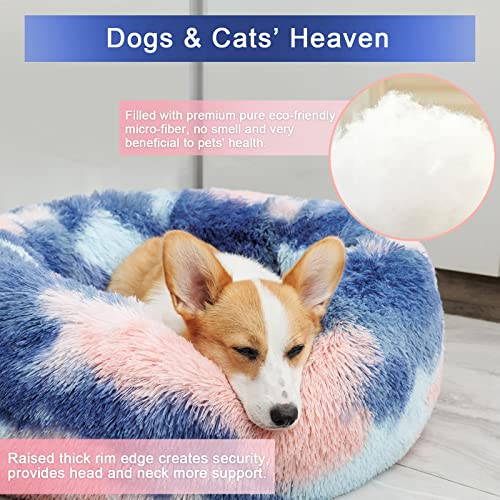 Cozy Anti-Anxiety Cat Bed in Vivid Colors