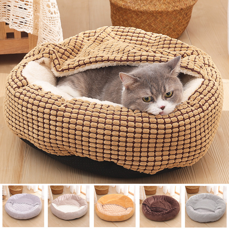 Hooded Cat Bed for Cozy Cuddling