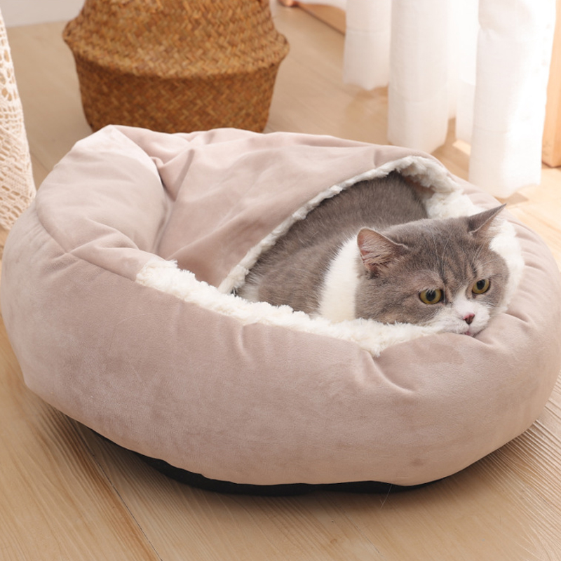 Hooded Cat Bed for Cozy Cuddling