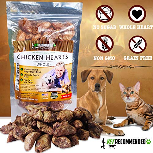 USA Made Chicken Hearts for Cats & Dogs
