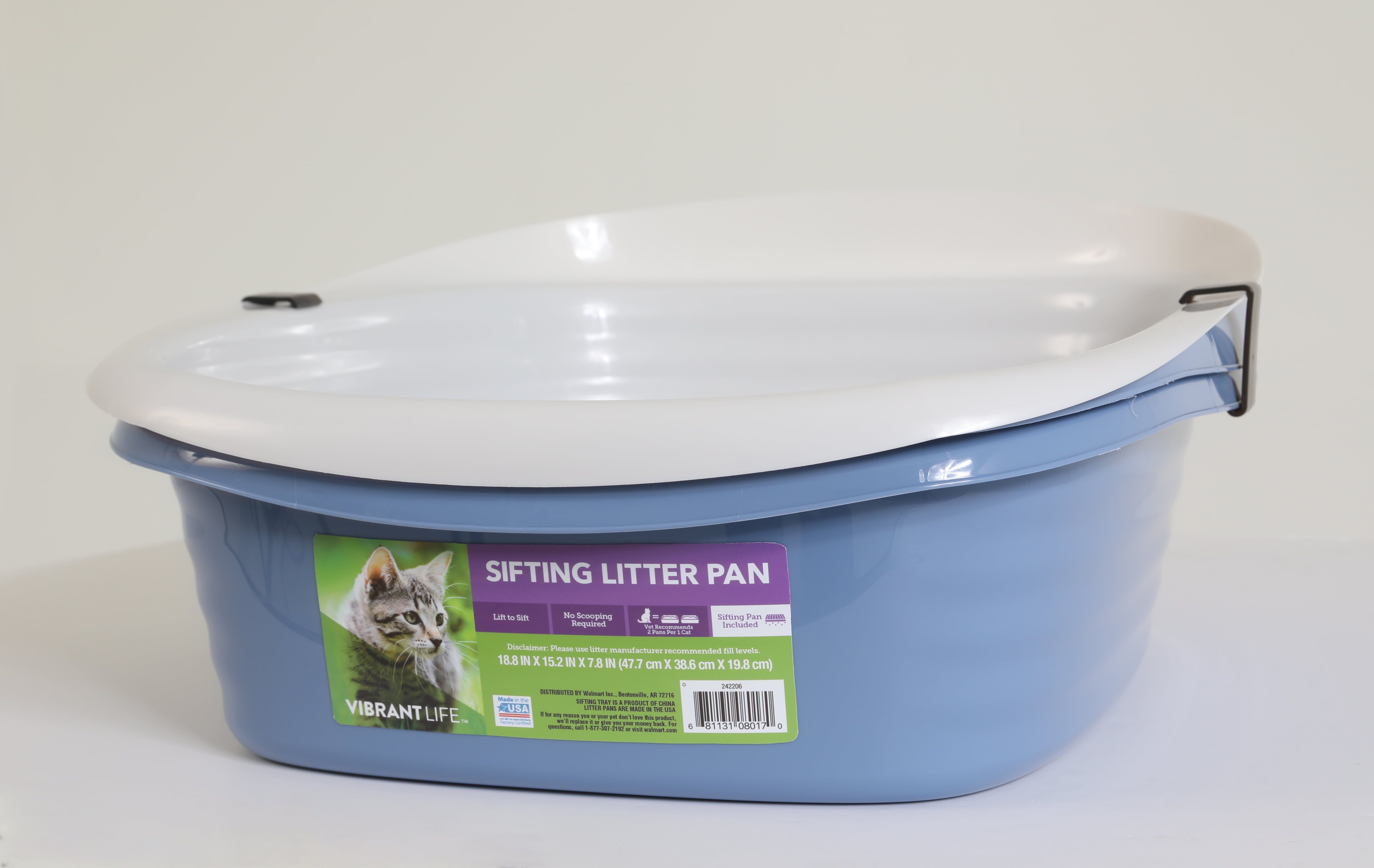 Large Vibrant Life Cat Litter Pan