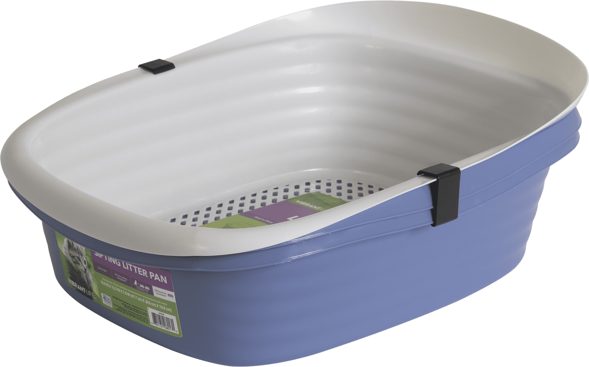 Large Vibrant Life Cat Litter Pan