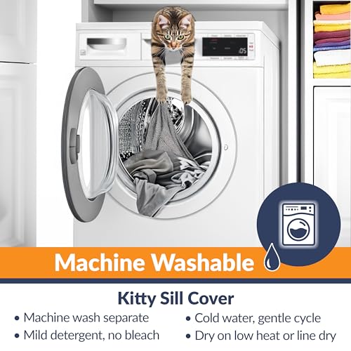 Double Stack Gray Cat Window Perch Bed