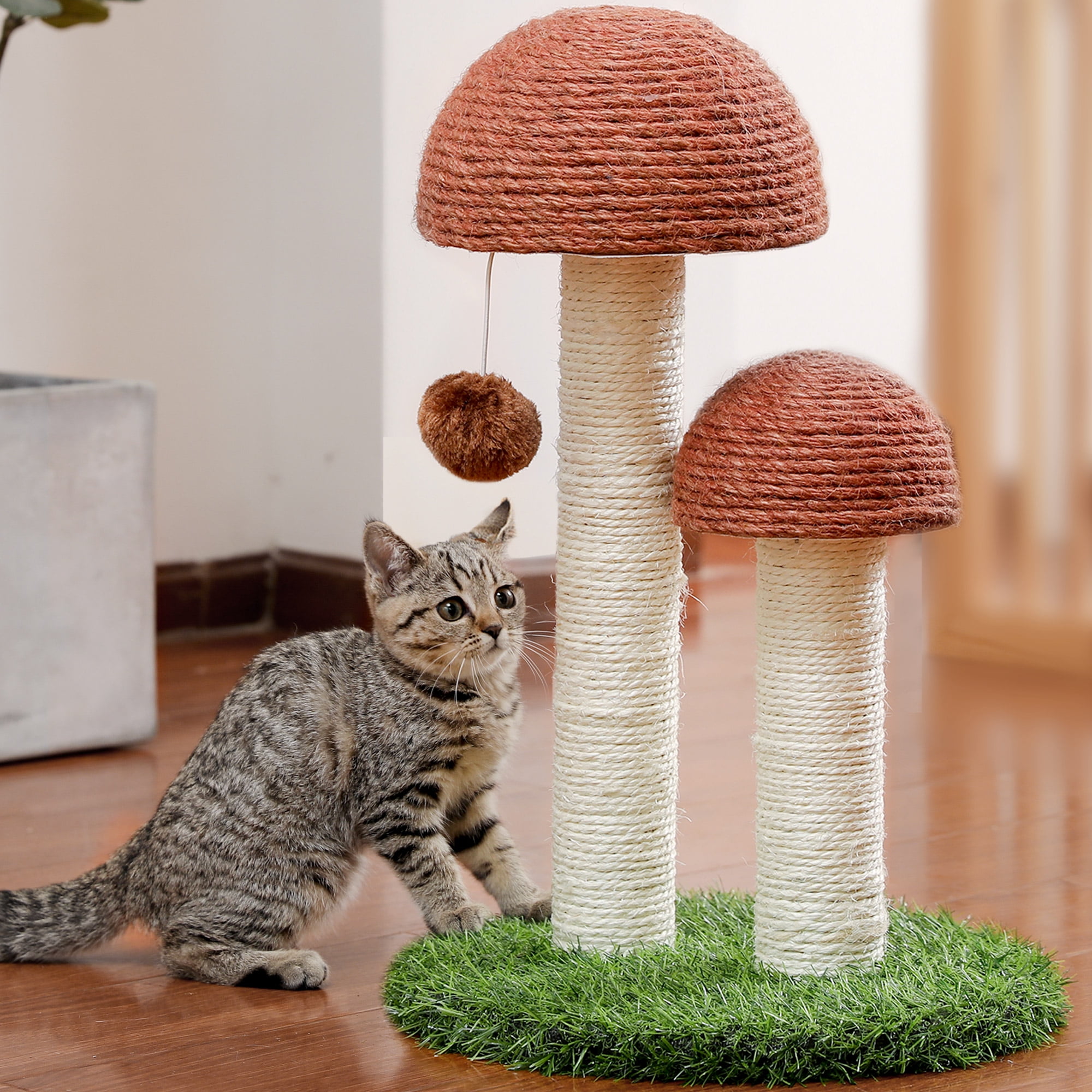 Mushroom Cat Scratching Post by PAWZ Road