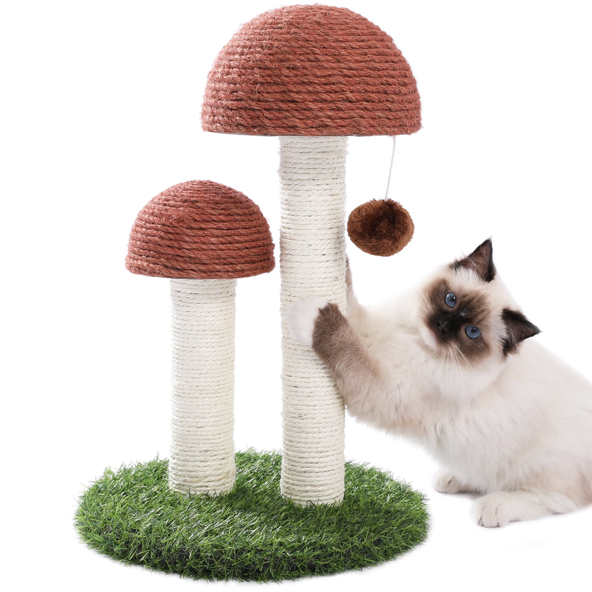 Mushroom Cat Scratching Post by PAWZ Road