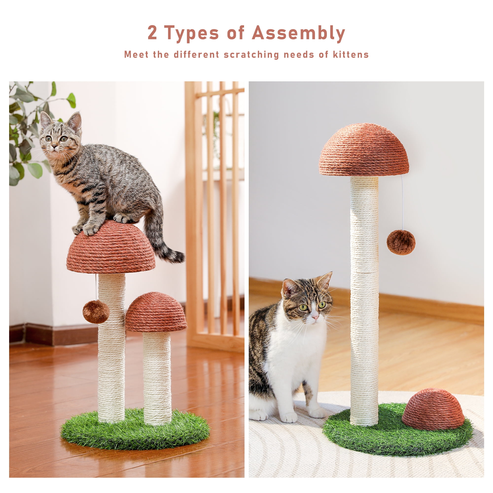 Mushroom Cat Scratching Post by PAWZ Road