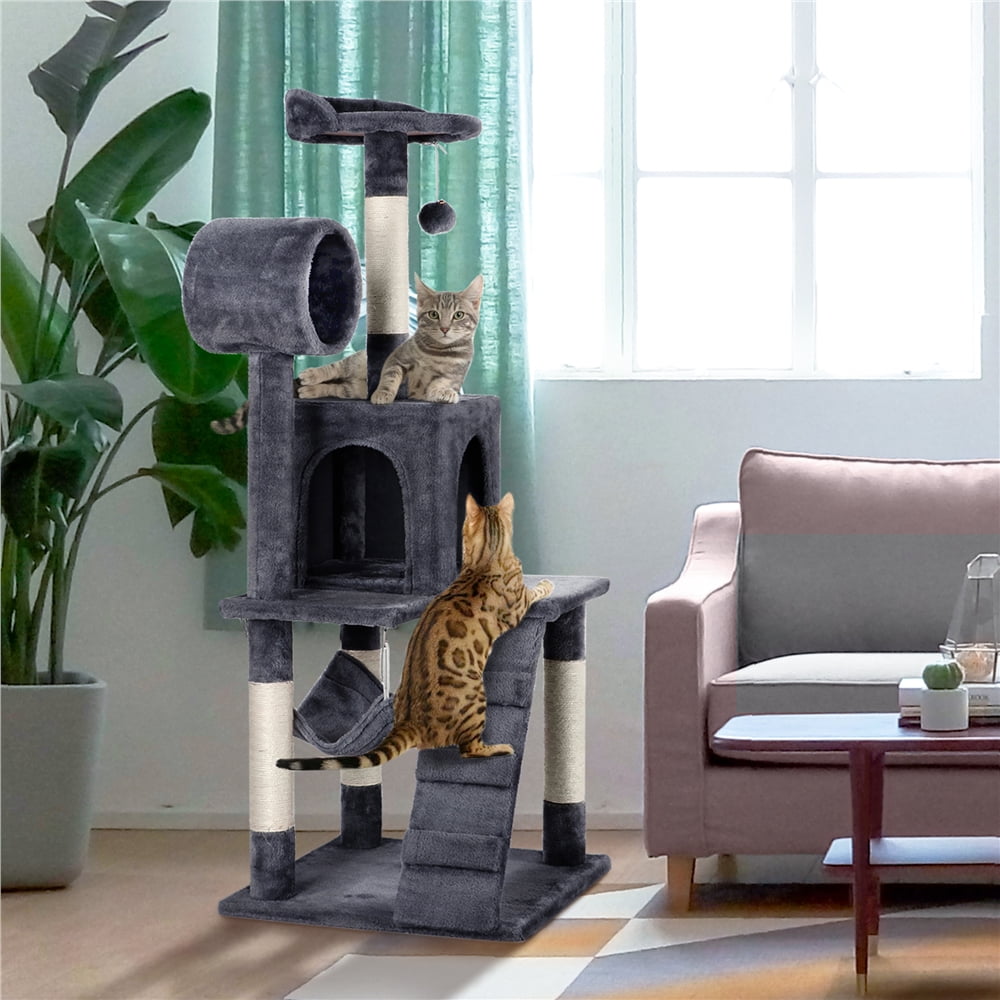 Gray 51-in Cat Tree Condo Tower