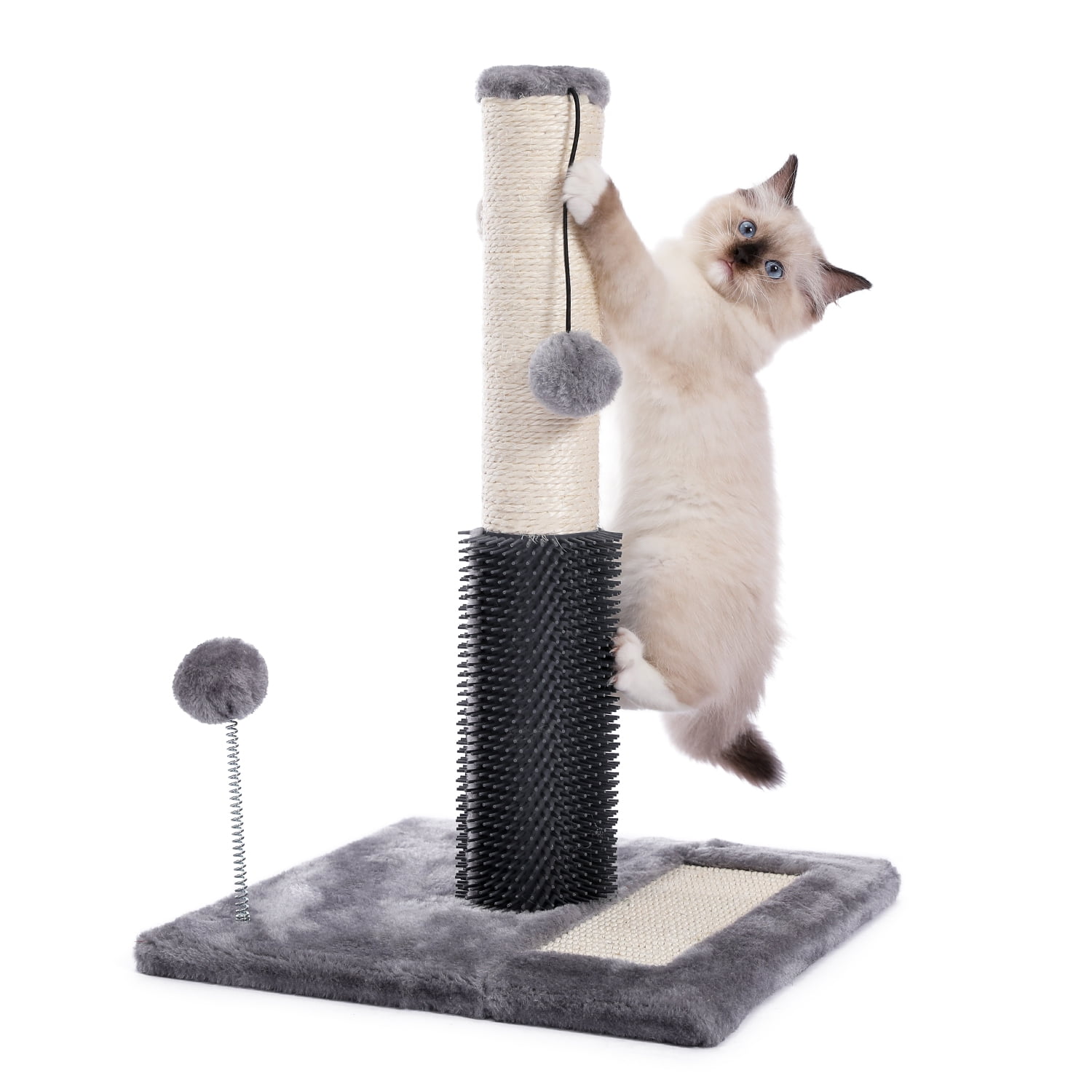 Rubber Massager Cat Scratching Post by PAWZ Road