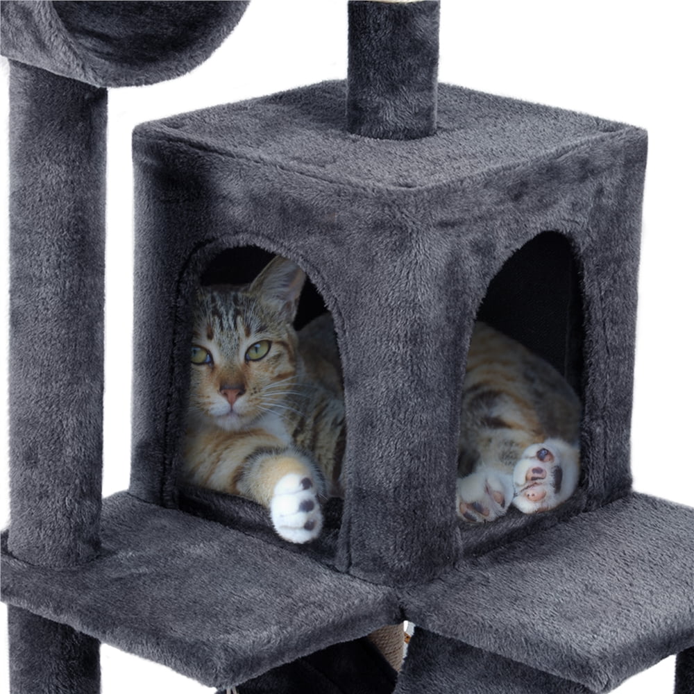 Gray 51-in Cat Tree Condo Tower