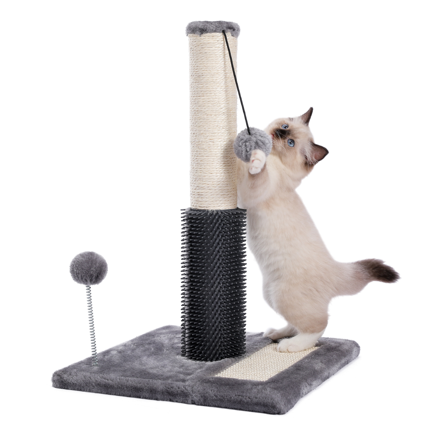 Rubber Massager Cat Scratching Post by PAWZ Road