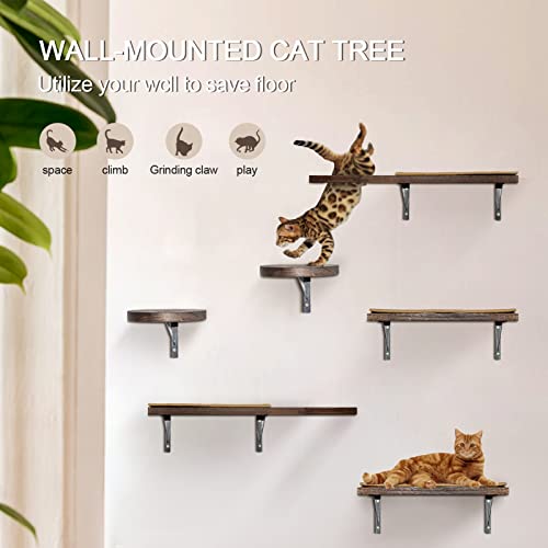 Cat Wall Shelves with Sisal and Cushion