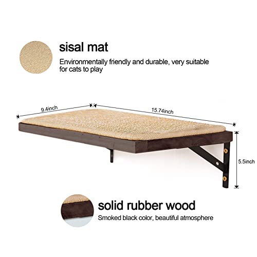 Cat Wall Shelves with Sisal and Cushion