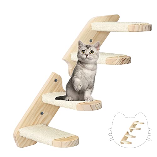 Reversible Wall-mounted Cat Climbing Steps