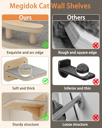 Corner Cat Climbing Perch with Soft Cushion