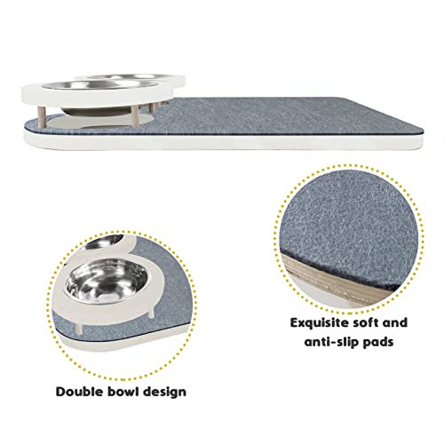 Wall-mounted Cat Hammock with Shelves and Scratching Post