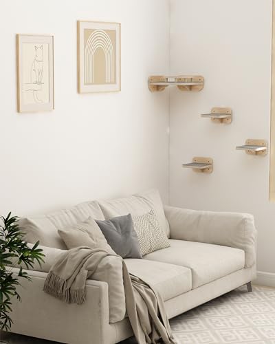 Corner Cat Climbing Perch with Soft Cushion