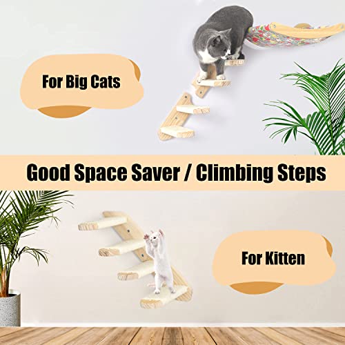 Reversible Wall-mounted Cat Climbing Steps