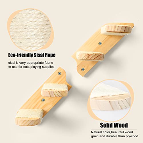 Reversible Wall-mounted Cat Climbing Steps