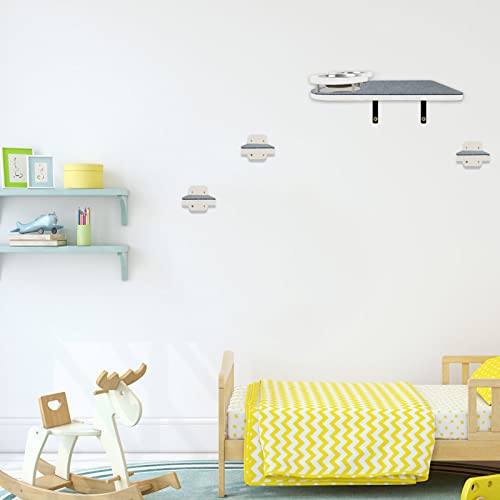 Wall-mounted Cat Hammock with Shelves and Scratching Post