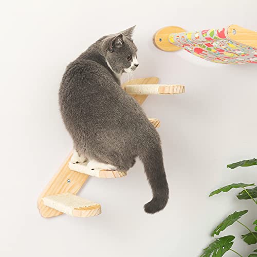 Reversible Wall-mounted Cat Climbing Steps